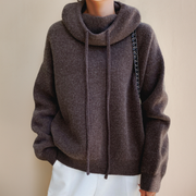 Lilly™  | Sweter z golfem z wełny merino