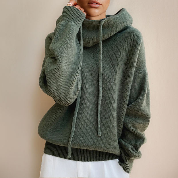 Lilly™  | Sweter z golfem z wełny merino