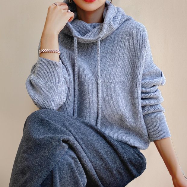 Lilly™  | Sweter z golfem z wełny merino