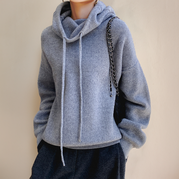Lilly™  | Sweter z golfem z wełny merino